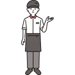 Male Fast Food Clerk SVG Icon